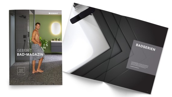 Cover des Geberit Bad-Magazins Cover des Geberit Bad-Magazins