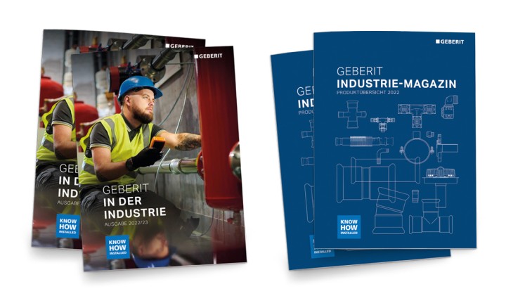 Geberit Industrie-Magazin und Produktübersicht