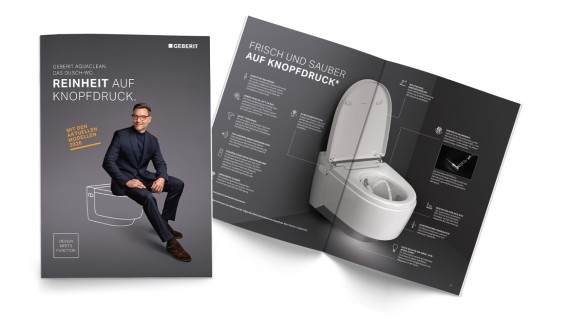 Badezimmer mit Dusch-WC Geberit AquaClean Alba Badezimmer mit Dusch-WC Geberit AquaClean Alba