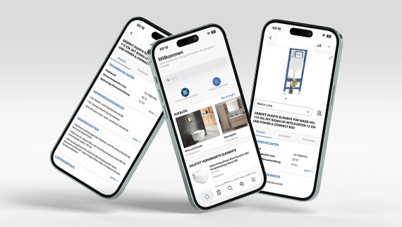 Geberit Pro: die App für Sanitärinstallateure