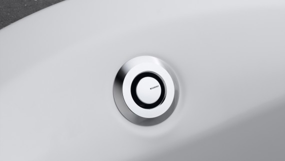 Geberit Ablauflösung mit komfortabler Druckbetätigung Geberit Ablauflösung mit komfortabler Druckbetätigung