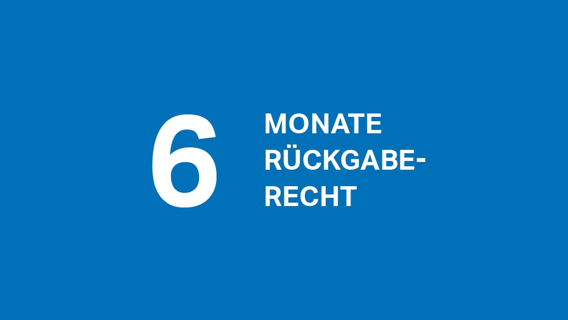 Geberit WC-System: 6 Monate Rückgaberecht