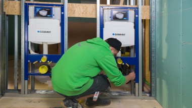 Duofix Elemente mit Sigma Unterputz-Spülkasten von Geberit Duofix Elemente mit Sigma Unterputz-Spülkasten von Geberit