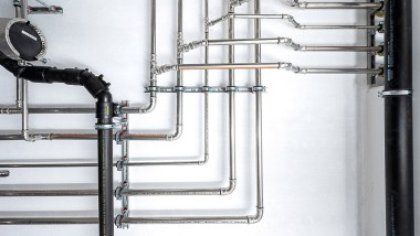 Für die Heizungsinstallation wurde Geberit Mapress Therm eingesetzt. Für die Heizungsinstallation wurde Geberit Mapress Therm eingesetzt.