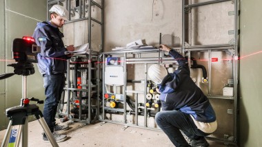 Abnahme der Geberit GIS IV Installation durch ein Ingenieurbüro.