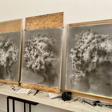 Kunstwerke im Atelier von Nicola Watson. (© Nicola Watson)