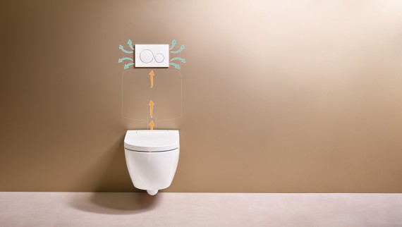Geberit AquaClean Alba mit Geberit DuoFresh Geruchsabsaugung Geberit AquaClean Alba mit Geberit DuoFresh Geruchsabsaugung