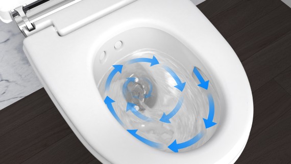 Geberit ONE WC mit gründlicher TurboFlush®-Ausspülung