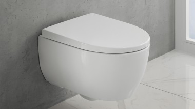 Wandhängende WC-Keramik der Badserie Geberit iCon