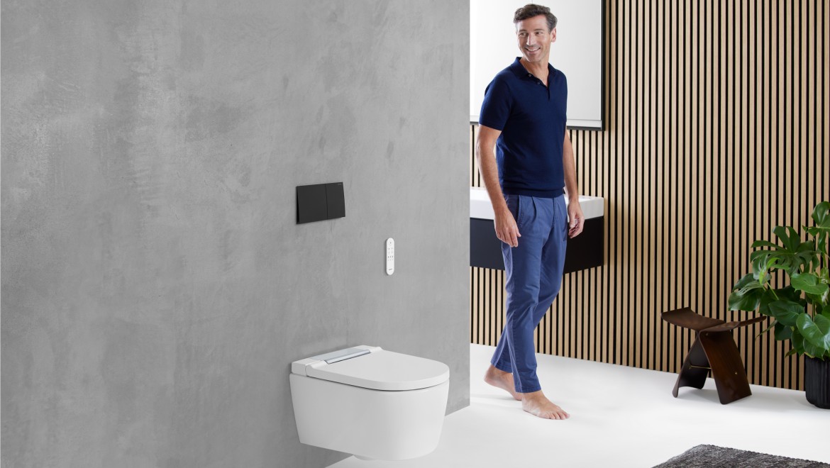 Dusch WC AquaClean Sela in Geberit Badezimmer