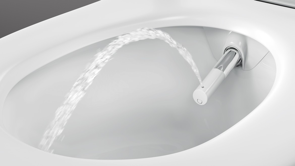 Geberit AquaClean Sela Dusch-WC mit dem Whirlspray Duschstrahl