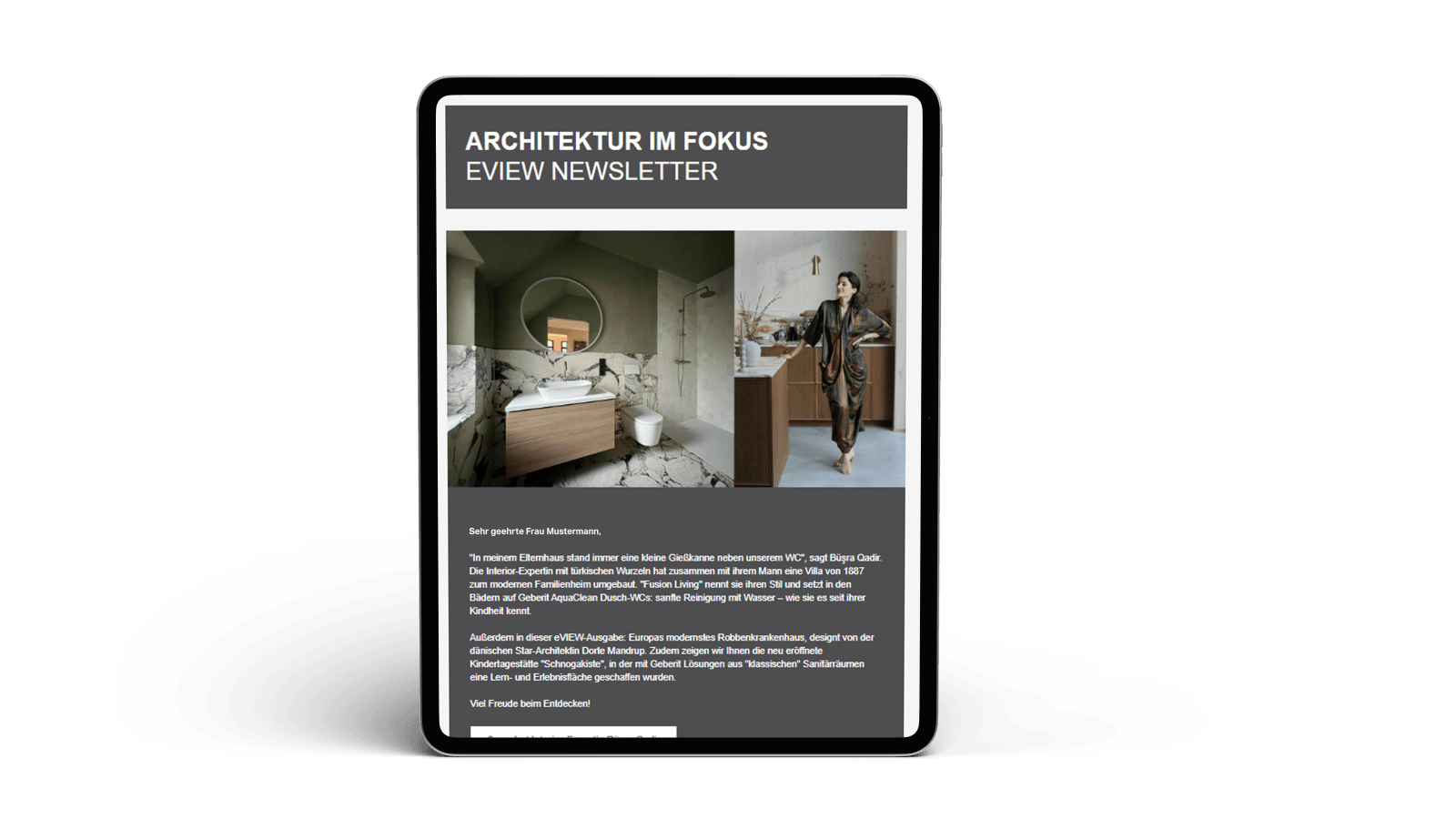 Geberit eView Newsletter Geberit eView Newsletter