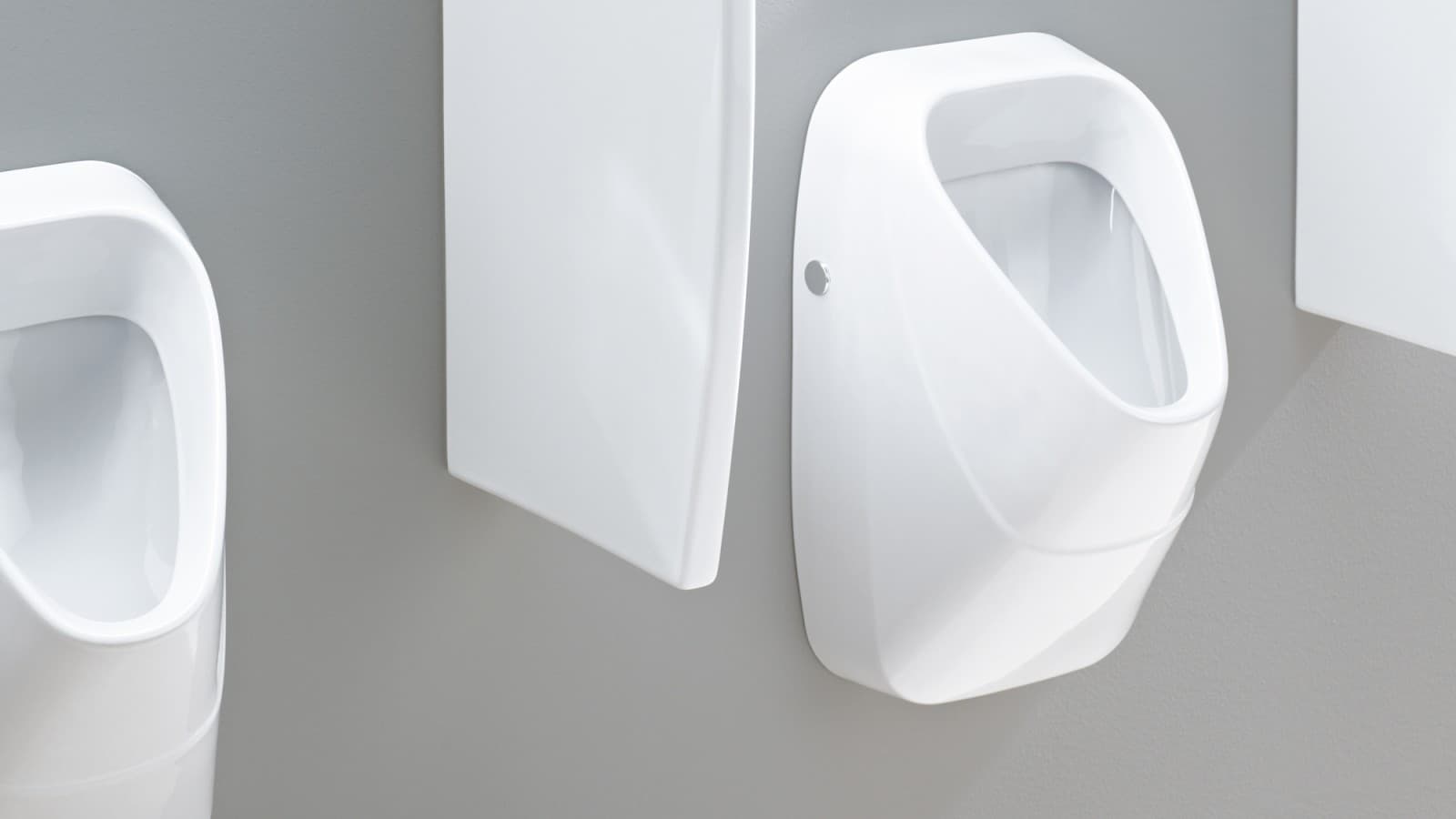 Geberit Urinaltrennwand aus Sanitärkeramik Geberit Urinaltrennwand aus Sanitärkeramik