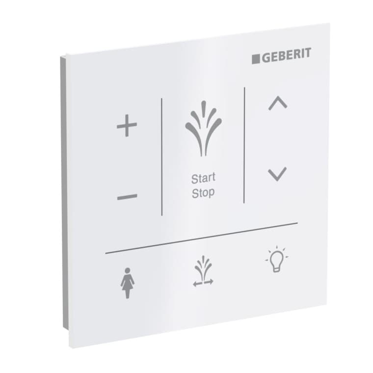 Wandbedienpanel mit Glasoberfläche für Geberit AquaClean Wandbedienpanel mit Glasoberfläche für Geberit AquaClean