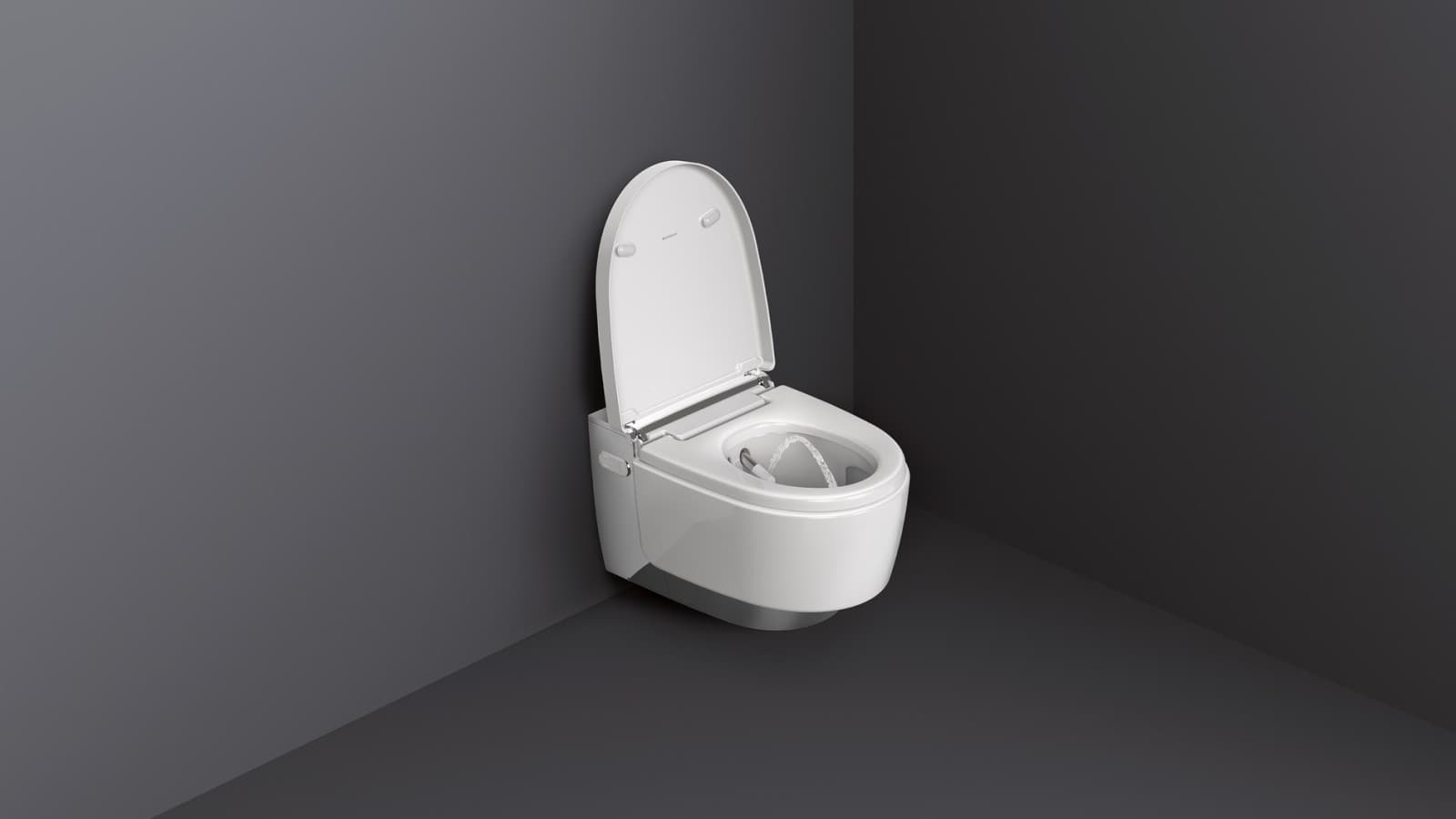 Bad mit Dusch-WC AquaClean Mera hochglanz-verchromt Bad mit Dusch-WC AquaClean Mera hochglanz-verchromt