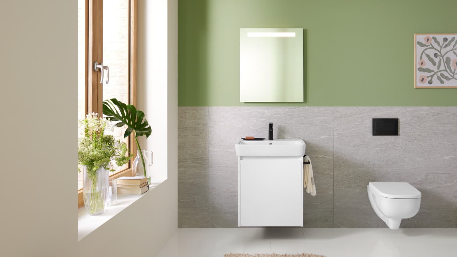 Geberit Renova Plan Badmöbel und Geberit Option Basic Spiegel Geberit Renova Plan Badmöbel und Geberit Option Basic Spiegel