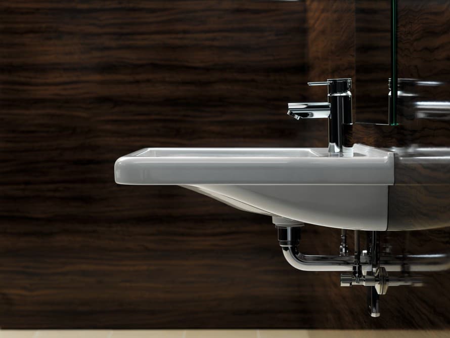 Geberit Renova Comfort Waschtisch für mehr Beinfreiheit im Sitzen Geberit Renova Comfort Waschtisch für mehr Beinfreiheit im Sitzen