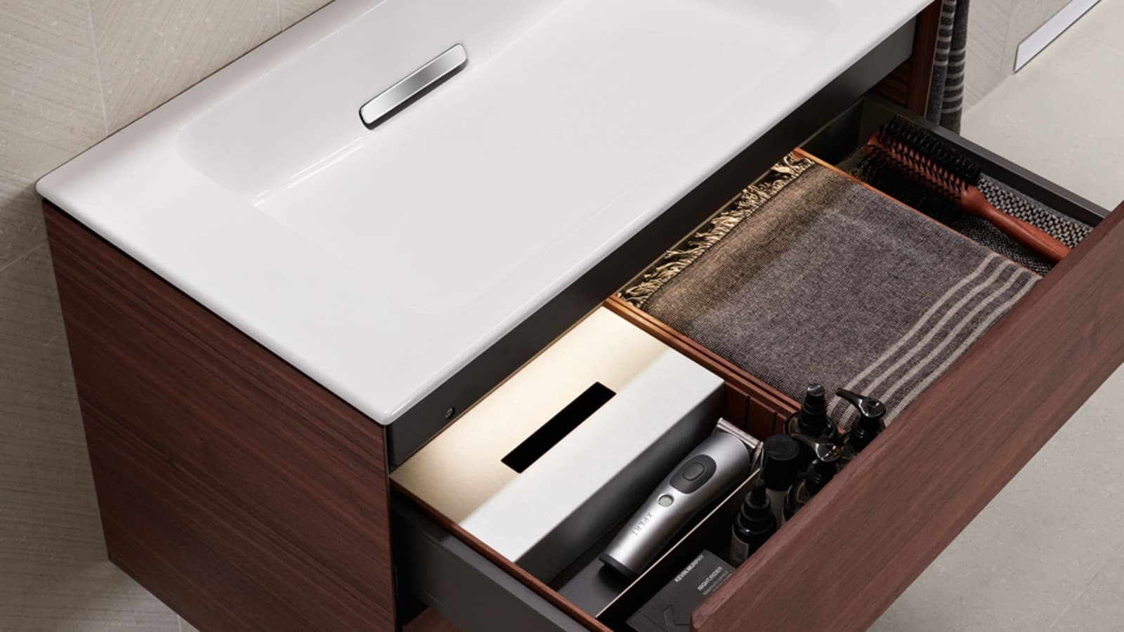 Geberit ONE Waschtischunterschrank viel Stauraum Geberit ONE Waschtischunterschrank viel Stauraum