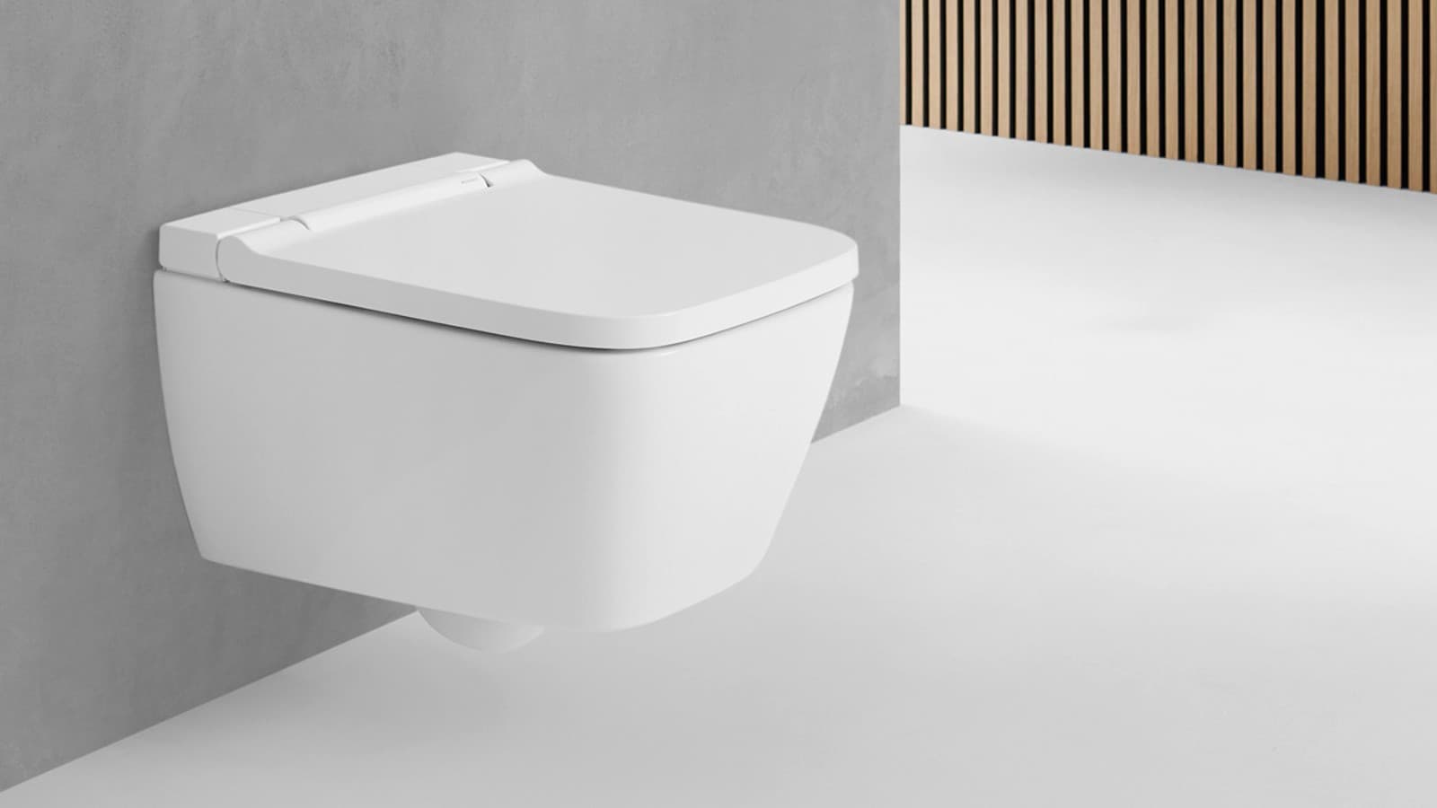 Geberit AquaClean Sela in eckiger Formsprache Geberit AquaClean Sela in eckiger Formsprache