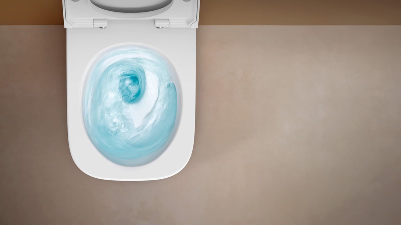 TurboFlush Spültechnik für WCs in eckigem Design TurboFlush Spültechnik für WCs in eckigem Design