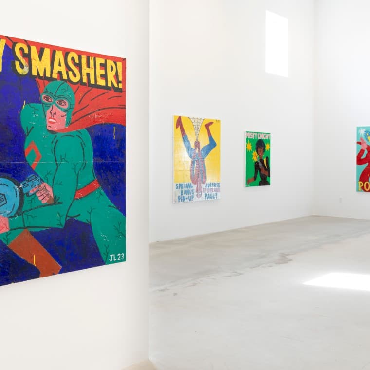 Blick in die Ausstellung "American Superheroes" in West Palm Beach 2024. (© Joachim Lambrechts) Blick in die Ausstellung "American Superheroes" in West Palm Beach 2024. (© Joachim Lambrechts)