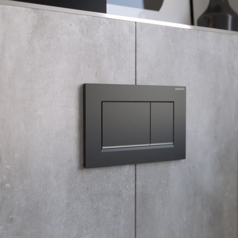 Geberit Betätigungsplatte Sigma30 in schwarz Geberit Betätigungsplatte Sigma30 in schwarz