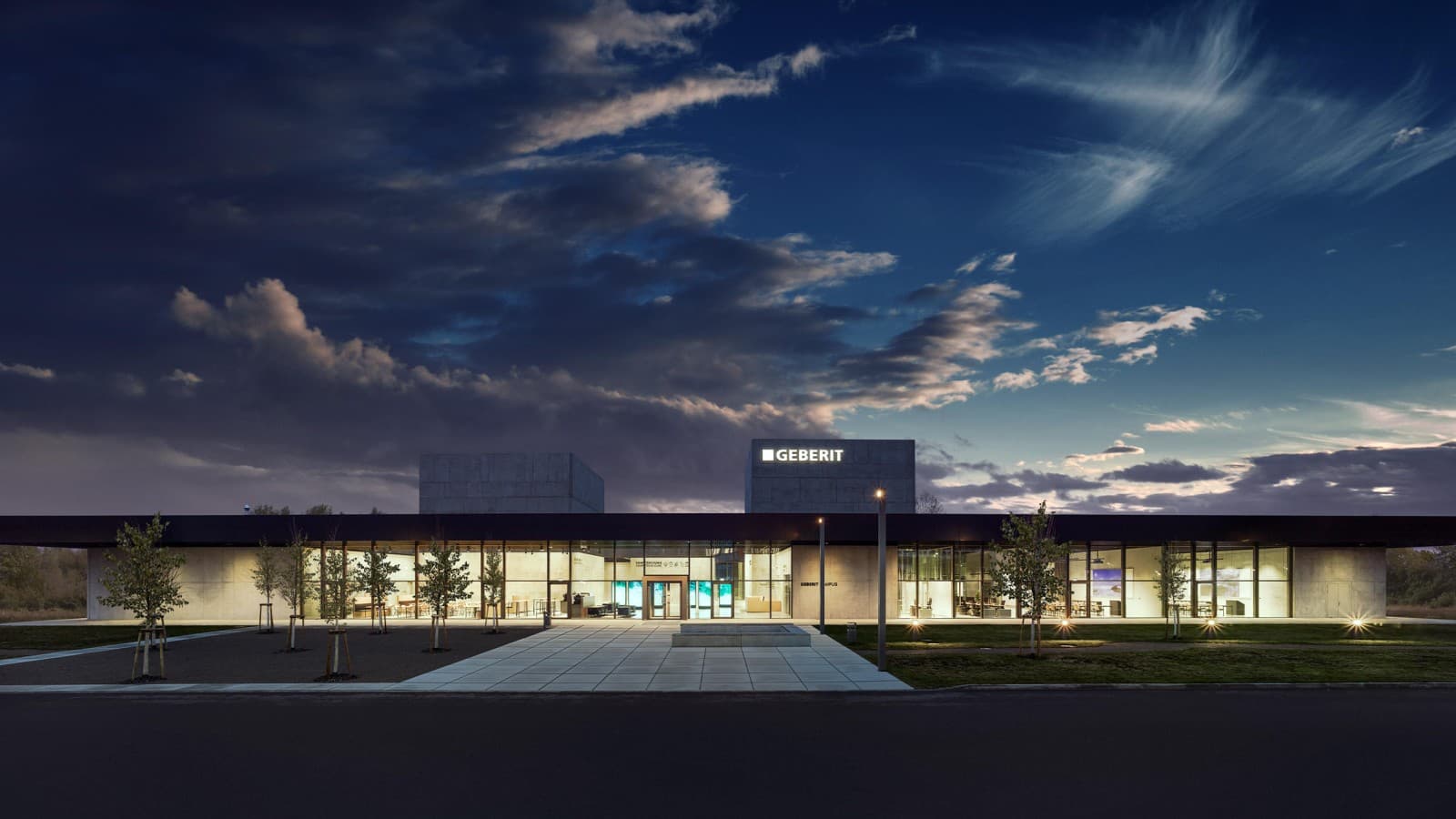 Geberit Campus Nachtaufnahme Geberit Campus Nachtaufnahme