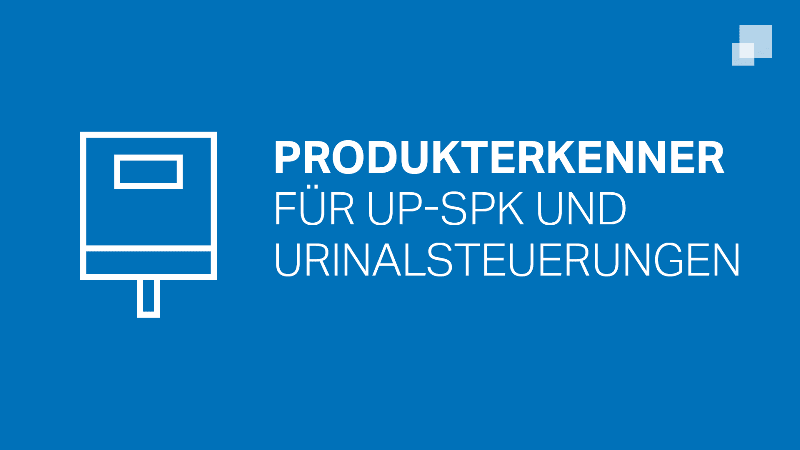 Geberit Produkterkenner für UP-Spülkästen und Urinalsteuerungen Geberit Produkterkenner für UP-Spülkästen und Urinalsteuerungen