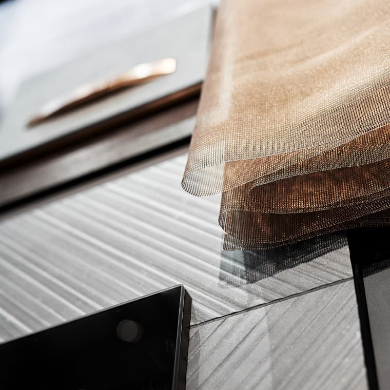 Die Geberit Sigma50 Betätigungsplatte mit Tasten in Rotgold Die Geberit Sigma50 Betätigungsplatte mit Tasten in Rotgold