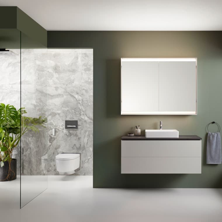 Dusch-WC Geberit AquaClean Mera Comfort in Geberit ONE Badezimmer Dusch-WC Geberit AquaClean Mera Comfort in Geberit ONE Badezimmer