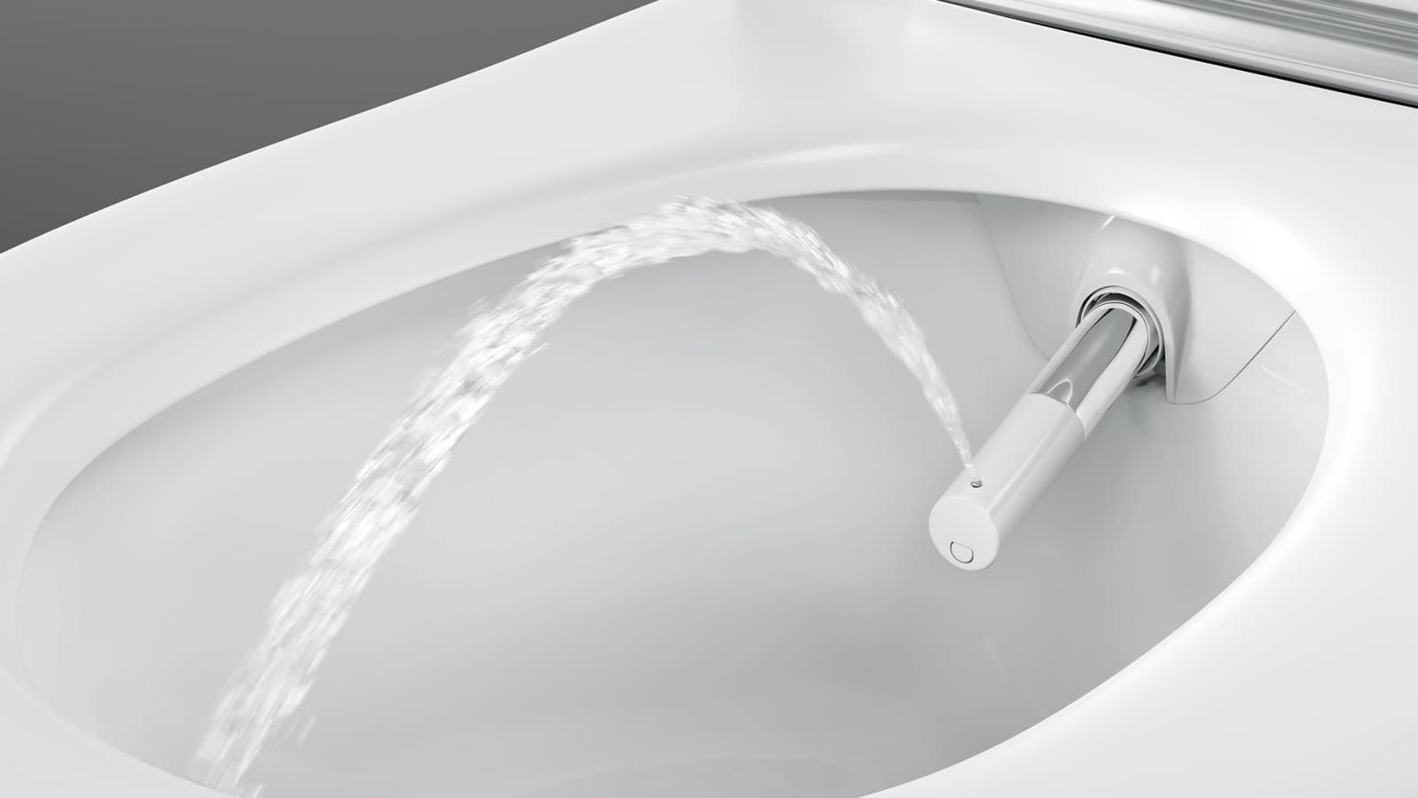 Geberit AquaClean Sela Dusch-WC mit dem Whirlspray Duschstrahl Geberit AquaClean Sela Dusch-WC mit dem Whirlspray Duschstrahl