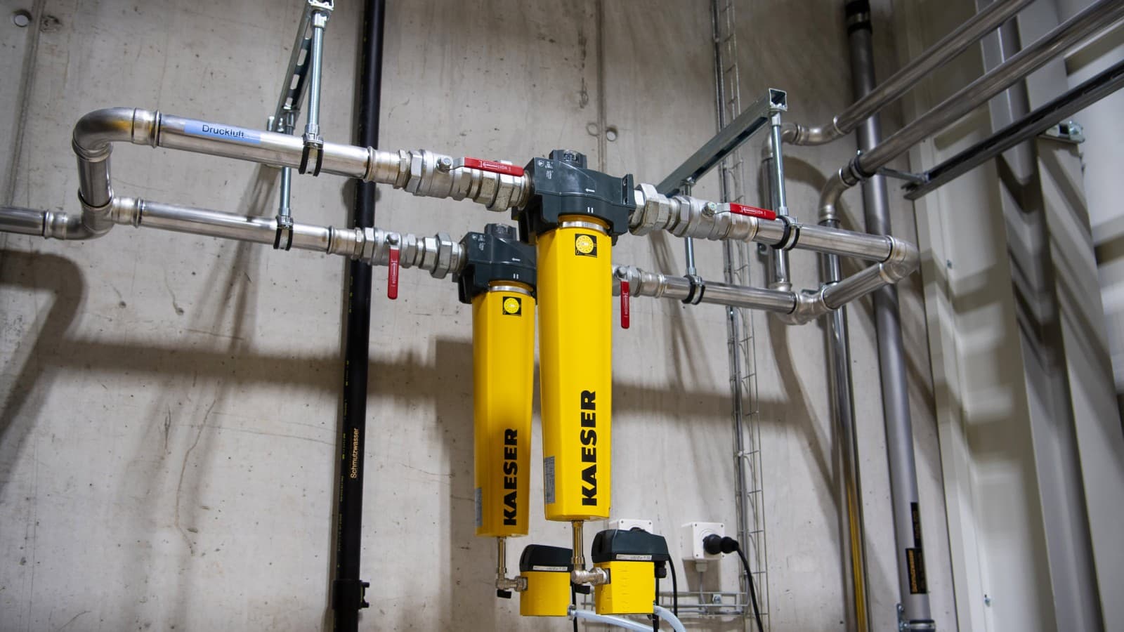 Druckluftfilteranlage mit Geberit Mapress Edelstahl Druckluftfilteranlage mit Geberit Mapress Edelstahl
